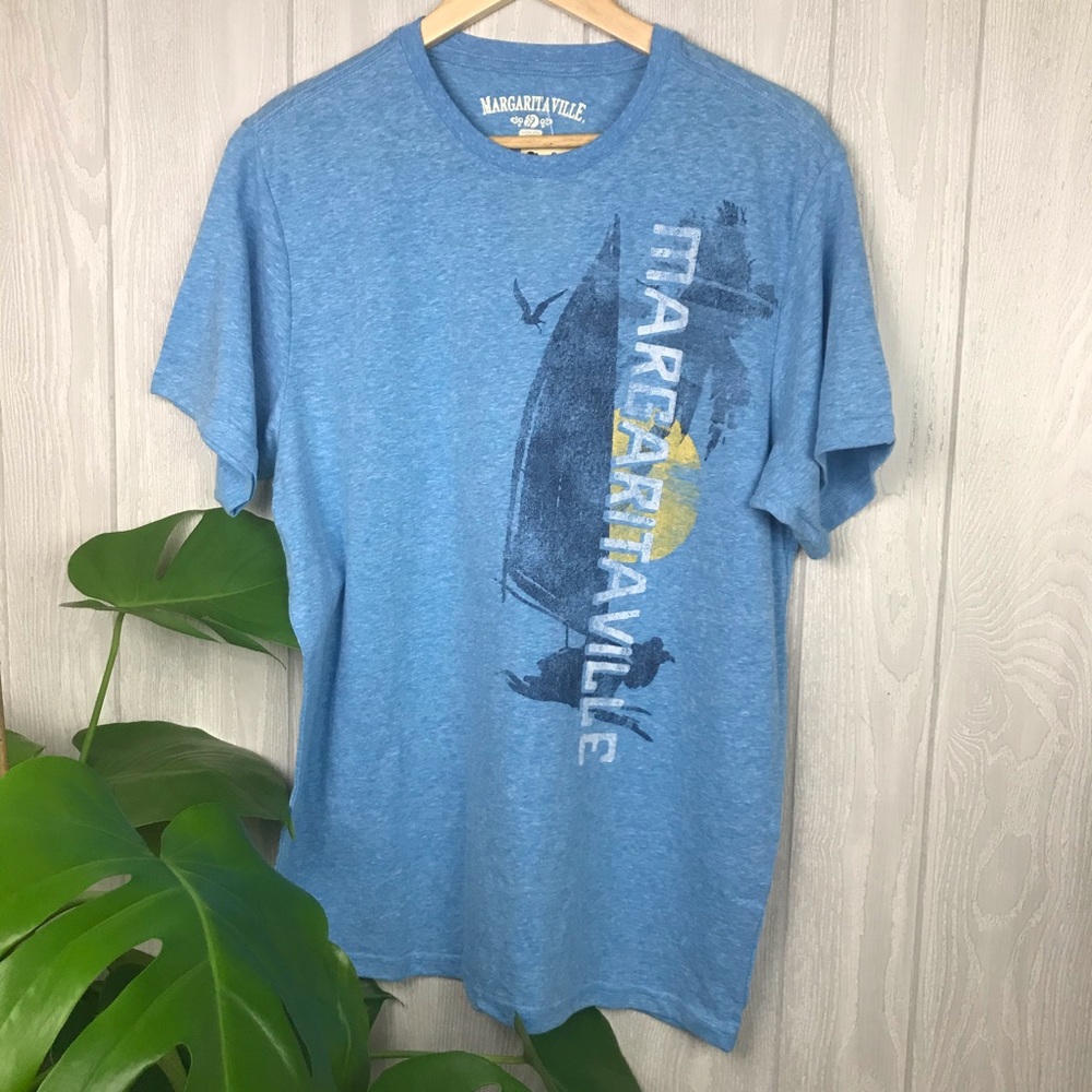 Margaritaville blue nautical sailboat short sleeve t-shirt